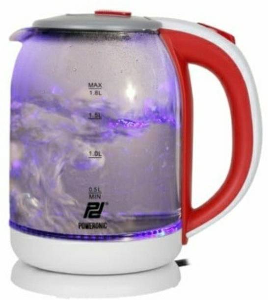 Poweronic 1.8 LTR 1500 w Smart Electric Kettle Glass Bo...