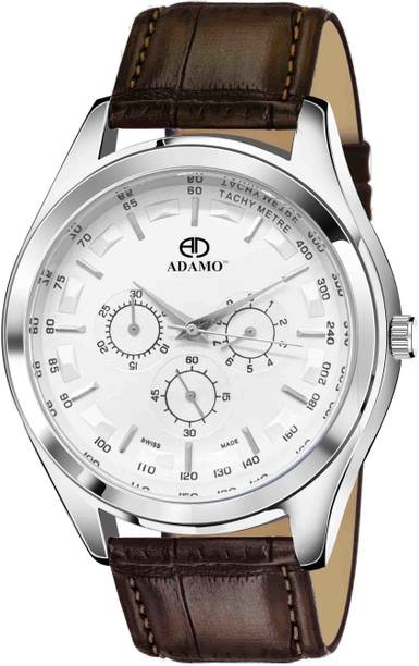 ADAMO Chronograph White Dial Men's & Boy's Watch Analog...