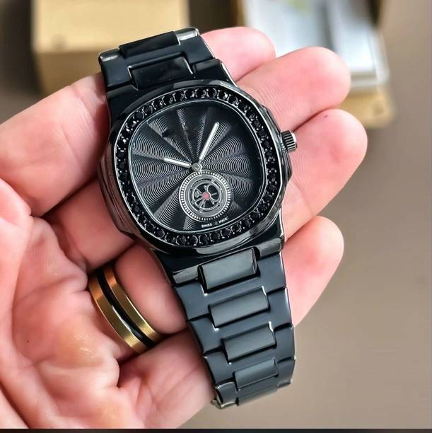 Designer Black Dial Analog Watch for Men Analog Watch ...