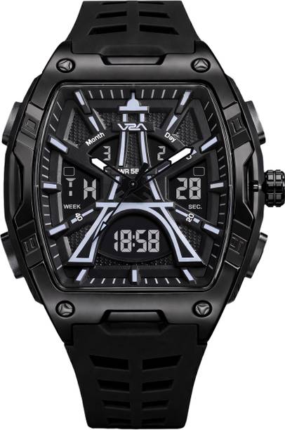 V2A Impact 48mm Analog Digital Watch for Men | 3D Tower...