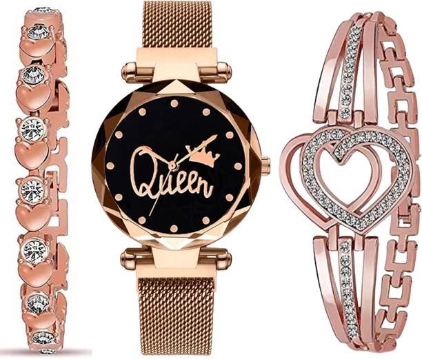 Gifting Special 3 combo Premium Quality Women's Analog ...