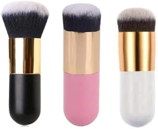Premium Foundation Brush Set – Flat Top Makeup Brushes for Liquid, Cream & Powder | Soft Dense Bristles | Professional Face Blending Tool