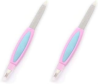 Teenschoice New 2 in 1 Manicure Pedicure Nail File Tool Cuticle Trimmer Cutter Remover (Set of 2)