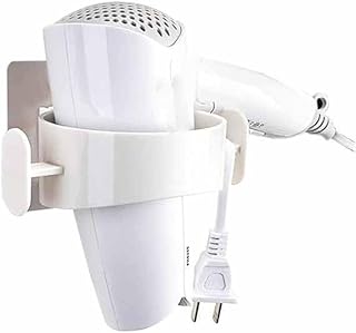 Hair Dryer Holder Wall Mounted Holder Station, Wall Hanging Hairdryer Stand, Hair Styling Tool Storage Organizer, Adhesive Hair Dryer Stand, Hair Drye