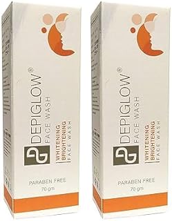 DepiGlow Glutathione Creamy face wash for Skin Whitening & Brightening 70g (Pack of 2)