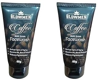 Face wash 60 g Each Matt Finish with Coffee Extract Removes Oil Dirt & Pollution Brightening & Refreshing Cleanse (Pack of 2)