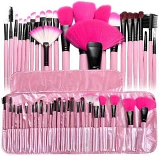 BEAUTY 24 Pcs Makeup Brushes Set - All-in-One Kit with Storage Pouch - Face, Eye, Highlighter, Concealer, Blending, Powder, Eye Makeup Brushes for Gir