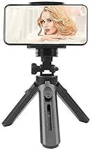(Tripod + 1 Pcs Universal Mobile Attachment Mini Lightweight Portable Flexible fit for All Smartphone, Action & DSLR Camera's- (Black))