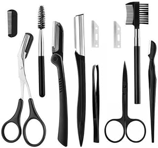 CLUB BOLLYWOOD®3x11 Pcs Eyebrow Tweezer Scissor Trimmer Set Eye Brow Grooming Kit Men Women|Health & Beauty | Makeup | Eyes |3 Pcs Eyebrow Razor