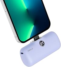 iWALK LinkPod Portable Charger 4800mAh Power Bank PD Fast Charging Small Docking Battery with LED Display Compatible with iPhone 14/14 Pro Max/13/13 P