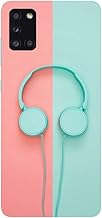 Premium ''Headphone''' Printed Hard Mobile Back Cover for Samsung Galaxy A31, Designer & Attractive Case for Your Smartphone