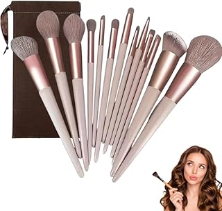 Luxury 13 Brown Makeup Brush Set – Perfect for Professionals & Beauty Lovers