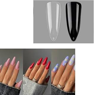 Acrylic Nail Tips – 500 Pieces False Nails for Extension, Professional Nail Art Salon Manicure Set (Natural, M10)