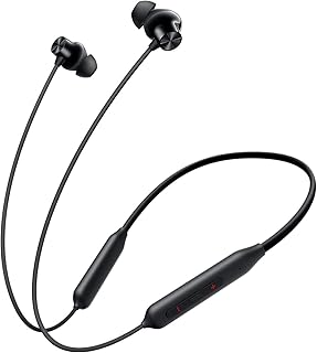 for OnePlus Bullets Wireless Z2 in-Ear Neckband with 12.4mm Drivers, 3D Spatial Audio,10 mins Charge for 27 hrs Playback, AI Call Noise Cancellation,