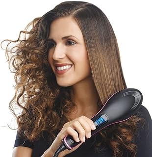Electric Hair Straightener Brush Ionic Hair Straightening Iron Professional Ceramic Hair Styling Massager Tools Heating Hot Comb for Unisex