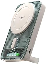 Stuffcool Lucid Plus 15W, 10000mAh Magnetic Wireless Powerbank with Stand for AirPods Pro, iPhone 12/13/14/15/16, Flagship Android and 20W Fast Wired