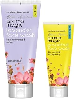 Aroma Magic Face Wash Combo - Lavender (100ml) & Grapefruit (50ml) | For Dry, Normal & Oily Skin | Pack of 2