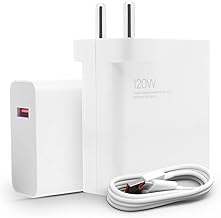 Mi Xiaomi Original 45W Turbo Fast Charger Combo/Rapid Charging with Qualcomm Quick Charge 3.0. Includes USB Type-C 3A Fast Charge Cable. Compatable wi