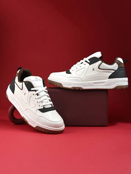 Men's Trendy White Casual Sneakers | Everyday Comfort |...