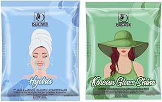 Hydra 6 Steps Facial Kit for Women & Men | Vitamin C, Arbutin, Hyaluronic Acid | Deep Hydration, Skin Brightening & Glow | Salon Professional Facial K