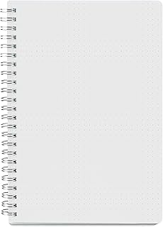Macro Ediciones Dot Grid Notebook - A5 Bullet Dotted Journal, 80 Sheets / 160 Pages, 100gsm White Paper, Hardcover, 5.8X8.25 in