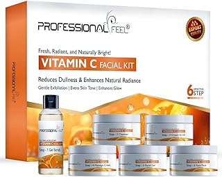 Professional Feel Tropical Vitamin C Facial Kit, Facial Kit for Women & Men Signature Collection (Vitamin C)