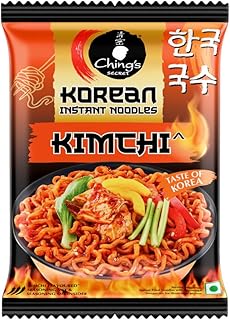 Ching’s Korean Kimchi Instant Noodles, 80g, Veg, It’s Hot, It’s Spicy, It’s Ching’s