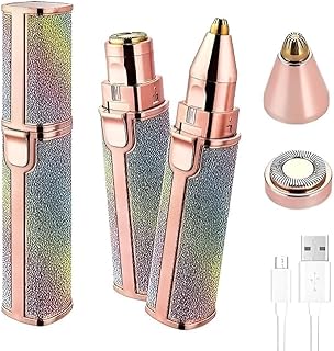 CrozenEyebrow Trimmer & Facial Hair Remover Razor for Women - Professional Personal Hair Removal (facial epilator) (Portable eyebrow epilator), Multic