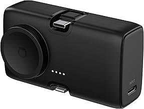 SEVENAIRE P70 Dual Port Portable Charger, 5000mAh Nano Power Bank with Built-in USB C & L Connector| iWatch Charger | 22.5W Fast Charging,Compact Comp