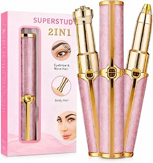 Eyebrow Trimmer for Woman All in One, 2-in-1 Epilator, Face Chin Trimmer For Woman || Facial Hair Remover for Face, Nose, Travel Friendly, Rechargeabl