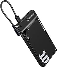 Portronics Luxcell Uno 10K 10000 mAh 22.5W Fast Charging Power Bank with Detachable Type C Cable, Ultra Slim Power Bank with Mach USB-A Output, Type C