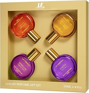 La French Perfume Gift Set for Women | Premium Vanila, Strawberry, Citrus & Bergamot Scents | Luxury Fragrances | Gift for women | Perfume Gift Set fo