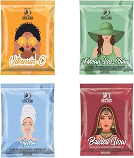Bridal Glow Skin Polishing Antioxidants With Rose Extract 6 Steps Facial Kit, 53G (Pack Of 4)