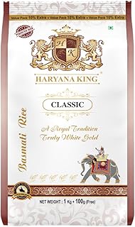 Haryana King 1kg + 100gms Free Classic Basmati Rice(Rs. 100 cashback)