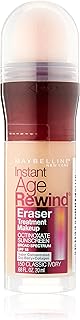 Maybeline New York Full Coverage Liquid Natural Finish Instant Age Rewind Eraser Foundation - Classic Ivory,All Skin Type 2 Count
