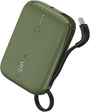 URBN 10000 mAh Nano Link Power Bank with in-Built USB-C Cable| 22.5W Fast Charging | Type C PD (Input& Output) | Made in India | Two Way Fast Charge |