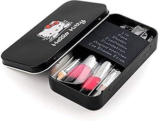 Soft and synthetic hair Professional Makeup Brush set of 7 with Strong Storage Box (Black)