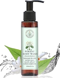 Natural Parijat Body Wash Gel | Luxury Body Wash | Jasmine Shower Gel for Glowing & Smooth Skin