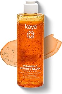 Kaya Vitamin C Infinity Glow Shower Gel | Dermatologist-Developed with 22 Years of Expertise | Brightening & Antioxidant Body Wash with Ascomate-C™ &