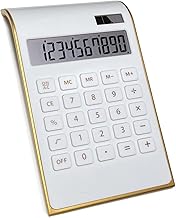 STARFLYER Calculator 12 Digit Extra Large 5-Inch LCD Display, Big Buttons Easy to Press Use as Office Calculators Desktop, 15°Tilt Screen for Kids Cal