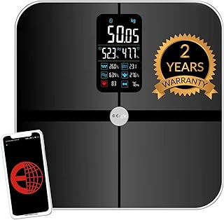 Eagle Smart Bluetooth Weighing Scale for Body Weight with 200kg Capacity, BMI Digital Weighing Machine with Large LCD Display & 15 Body Composition Mo