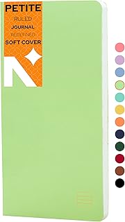 NEORAH - PETITE Ruled Notebook SOFT COVER|Organiser REFILL |Ruled Journal | 110 GSM | 160 pages (Size 21 cm x 10.5 cm) notebook, Journaling Writing No