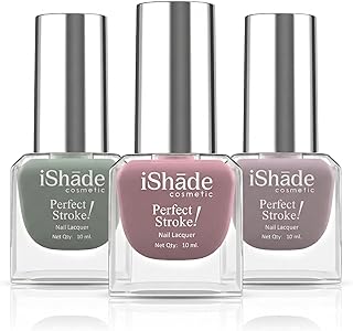 ishade Pcs Nail Polish Set for Women & Girls – Quick Dry Long Lasting Nail Paint, Glossy Finish Nail Color Combo, Smooth Application Manicure Nail Pol