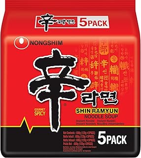 Nongshim Shin Ramyun Korean Style Spicy Noodle Soup Instant Noodles 21.16 oz / 600gm