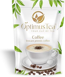 Optimus Instant Coffee Powder Premix | 1 kg Pouch | Instant Coffee | Flavourful & tasty | Enticing Aroma