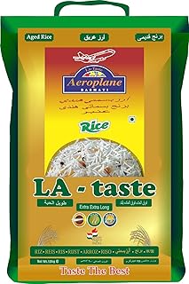 Aeroplane La Taste Golden Sella Indian Basmati Rice With Original Rich Aroma, Non Sticky, Softer and Tasty Perfect for Daily Cooking (5kg, Pack of 1)