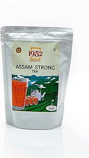 1952 Assam Strong Tea - Garden Premium Chai Patti | Single Origin Black Tea Leaves | Strong and Premium | Farm Fresh Leaf | 100% Fresh Bold Taste | De