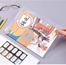 BIRDLINE 10 PC Transparent Paper Sticker Book Cover, Waterproof School Textbook Protective Case Cover, Can Be Cut Self-Adhesive A4 Size Books Cover Bo