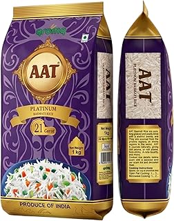 Aroma AAT 21 Carat Basmati Rice | Super Tibar | 6.70-6.80 mm | Premium Basmati Broken Grain, Aromatic, Tasty & Slim Grain | Ideal for Everyday Meals |