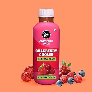 Cranberry Cooler - With Berry Pieces - Only Fruit Juice - No Added Sugar Healthy Beverage - 100% Natural Ingredients - Zero Preservatives Drink - 225